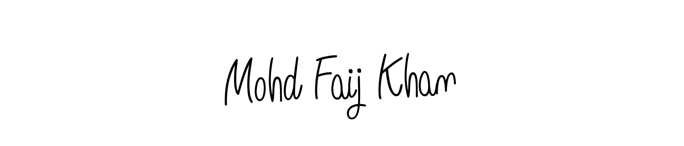Make a beautiful signature design for name Mohd Faij Khan. Use this online signature maker to create a handwritten signature for free. Mohd Faij Khan signature style 5 images and pictures png