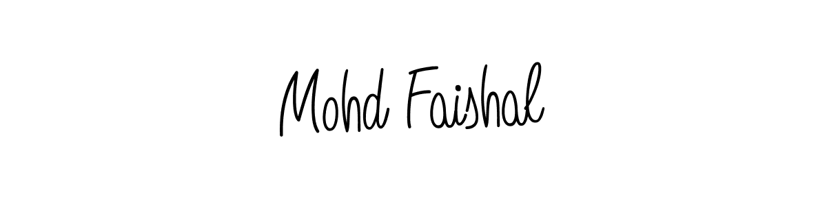 Create a beautiful signature design for name Mohd Faishal. With this signature (Angelique-Rose-font-FFP) fonts, you can make a handwritten signature for free. Mohd Faishal signature style 5 images and pictures png
