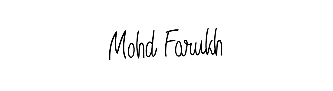 Also we have Mohd Farukh name is the best signature style. Create professional handwritten signature collection using Angelique-Rose-font-FFP autograph style. Mohd Farukh signature style 5 images and pictures png