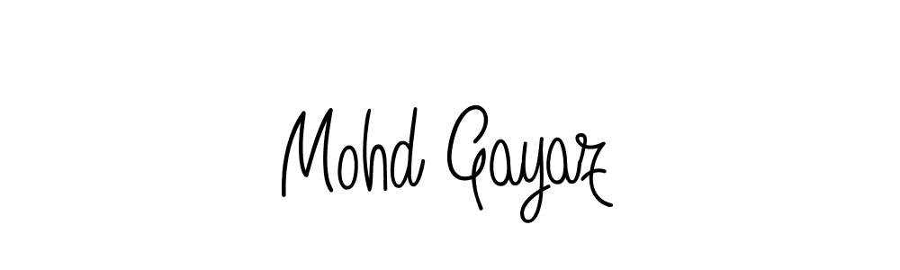 You should practise on your own different ways (Angelique-Rose-font-FFP) to write your name (Mohd Gayaz) in signature. don't let someone else do it for you. Mohd Gayaz signature style 5 images and pictures png