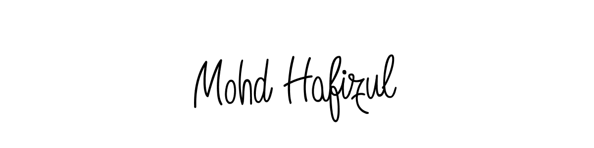 Design your own signature with our free online signature maker. With this signature software, you can create a handwritten (Angelique-Rose-font-FFP) signature for name Mohd Hafizul. Mohd Hafizul signature style 5 images and pictures png