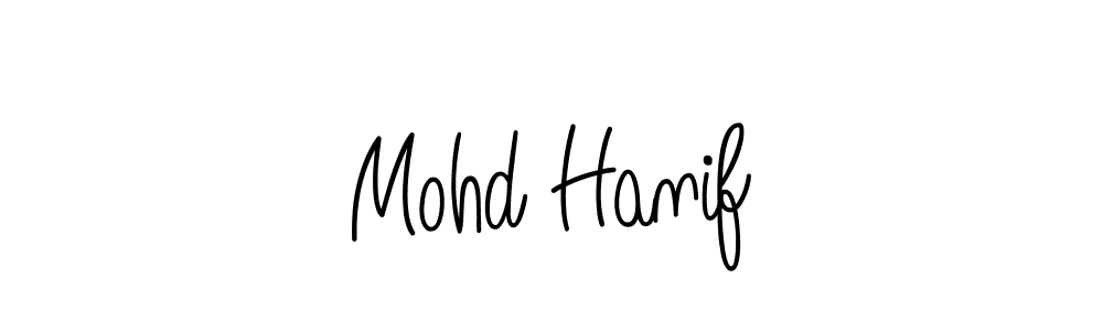 Mohd Hanif stylish signature style. Best Handwritten Sign (Angelique-Rose-font-FFP) for my name. Handwritten Signature Collection Ideas for my name Mohd Hanif. Mohd Hanif signature style 5 images and pictures png