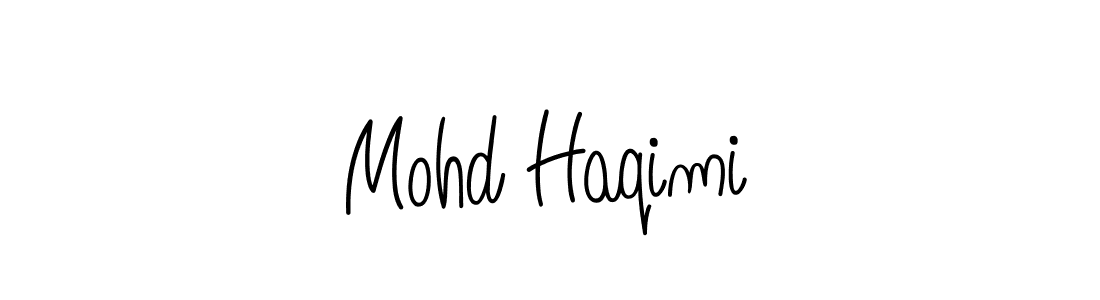The best way (Angelique-Rose-font-FFP) to make a short signature is to pick only two or three words in your name. The name Mohd Haqimi include a total of six letters. For converting this name. Mohd Haqimi signature style 5 images and pictures png