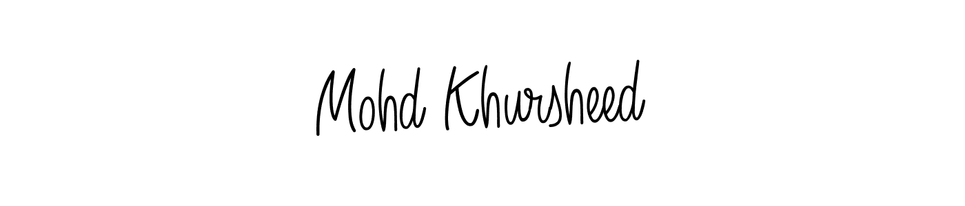 Best and Professional Signature Style for Mohd Khursheed. Angelique-Rose-font-FFP Best Signature Style Collection. Mohd Khursheed signature style 5 images and pictures png