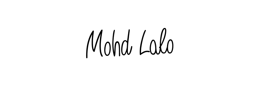 How to make Mohd Lalo name signature. Use Angelique-Rose-font-FFP style for creating short signs online. This is the latest handwritten sign. Mohd Lalo signature style 5 images and pictures png