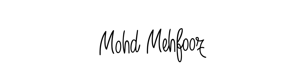 How to make Mohd Mehfooz name signature. Use Angelique-Rose-font-FFP style for creating short signs online. This is the latest handwritten sign. Mohd Mehfooz signature style 5 images and pictures png