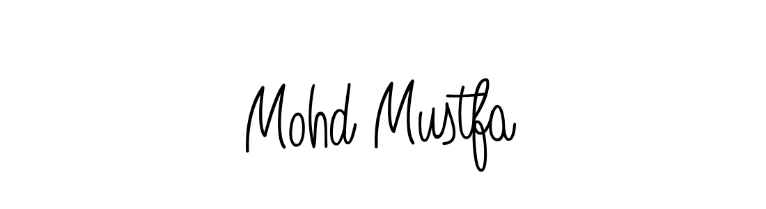 Use a signature maker to create a handwritten signature online. With this signature software, you can design (Angelique-Rose-font-FFP) your own signature for name Mohd Mustfa. Mohd Mustfa signature style 5 images and pictures png