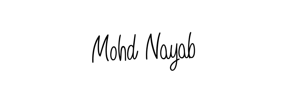 You can use this online signature creator to create a handwritten signature for the name Mohd Nayab. This is the best online autograph maker. Mohd Nayab signature style 5 images and pictures png