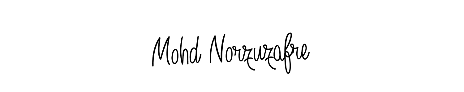 Make a beautiful signature design for name Mohd Norzuzafre. With this signature (Angelique-Rose-font-FFP) style, you can create a handwritten signature for free. Mohd Norzuzafre signature style 5 images and pictures png