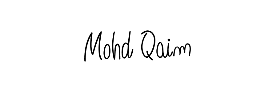 The best way (Angelique-Rose-font-FFP) to make a short signature is to pick only two or three words in your name. The name Mohd Qaim include a total of six letters. For converting this name. Mohd Qaim signature style 5 images and pictures png