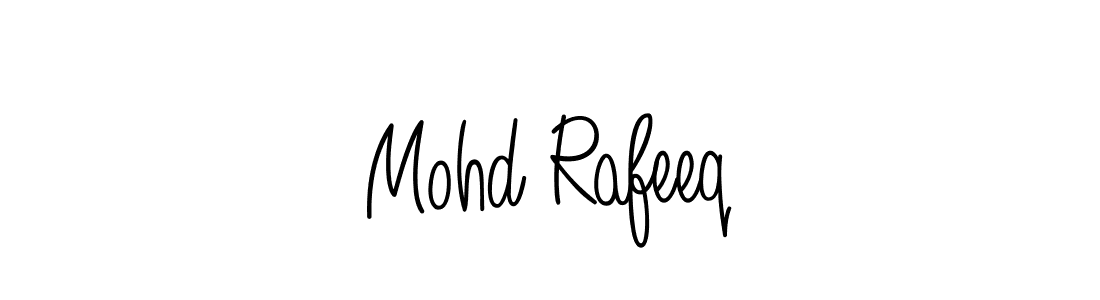 Design your own signature with our free online signature maker. With this signature software, you can create a handwritten (Angelique-Rose-font-FFP) signature for name Mohd Rafeeq. Mohd Rafeeq signature style 5 images and pictures png