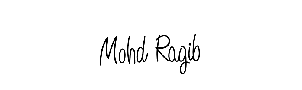 How to make Mohd Ragib name signature. Use Angelique-Rose-font-FFP style for creating short signs online. This is the latest handwritten sign. Mohd Ragib signature style 5 images and pictures png