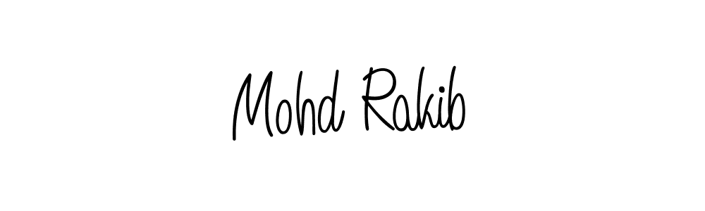 How to make Mohd Rakib name signature. Use Angelique-Rose-font-FFP style for creating short signs online. This is the latest handwritten sign. Mohd Rakib signature style 5 images and pictures png