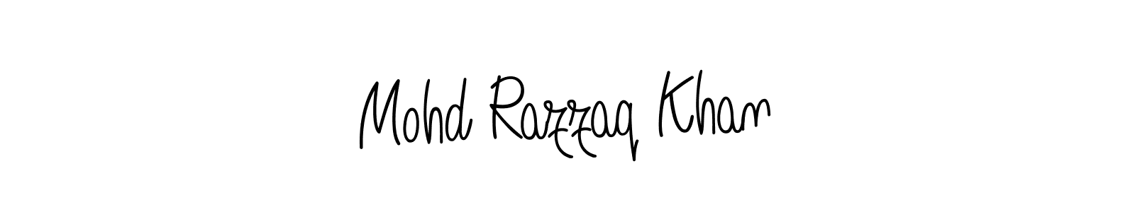 Mohd Razzaq Khan stylish signature style. Best Handwritten Sign (Angelique-Rose-font-FFP) for my name. Handwritten Signature Collection Ideas for my name Mohd Razzaq Khan. Mohd Razzaq Khan signature style 5 images and pictures png