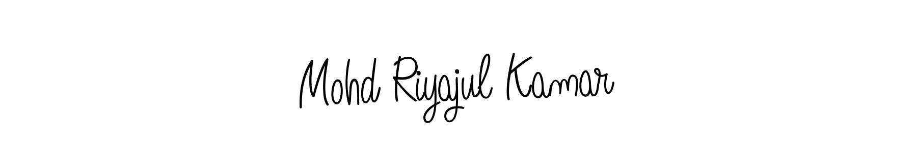 How to make Mohd Riyajul Kamar name signature. Use Angelique-Rose-font-FFP style for creating short signs online. This is the latest handwritten sign. Mohd Riyajul Kamar signature style 5 images and pictures png