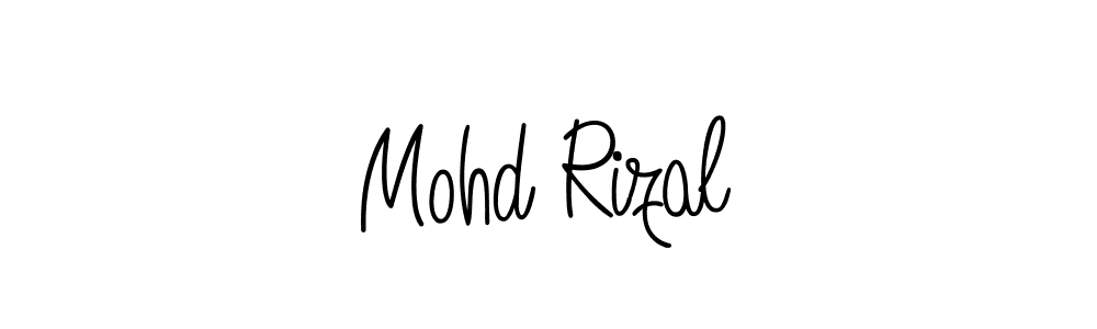 Make a beautiful signature design for name Mohd Rizal. With this signature (Angelique-Rose-font-FFP) style, you can create a handwritten signature for free. Mohd Rizal signature style 5 images and pictures png