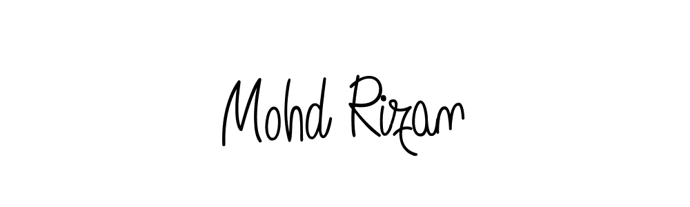 Make a beautiful signature design for name Mohd Rizan. With this signature (Angelique-Rose-font-FFP) style, you can create a handwritten signature for free. Mohd Rizan signature style 5 images and pictures png