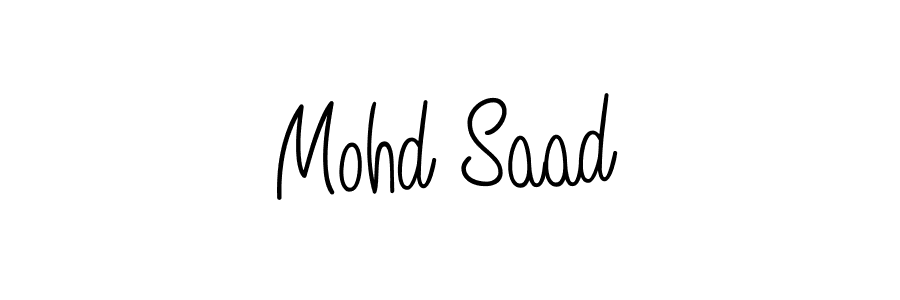 Make a beautiful signature design for name Mohd Saad. Use this online signature maker to create a handwritten signature for free. Mohd Saad signature style 5 images and pictures png