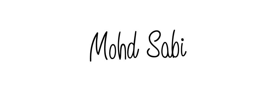 Design your own signature with our free online signature maker. With this signature software, you can create a handwritten (Angelique-Rose-font-FFP) signature for name Mohd Sabi. Mohd Sabi signature style 5 images and pictures png