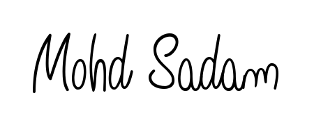 The Angelique-Rose-font-FFP font transforms the name Mohd Sadam into an executive sign with sharp precision and distinguished character. Mohd Sadam signature style 5 images and pictures png