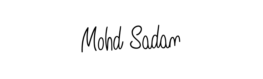 How to make Mohd Sadan name signature. Use Angelique-Rose-font-FFP style for creating short signs online. This is the latest handwritten sign. Mohd Sadan signature style 5 images and pictures png