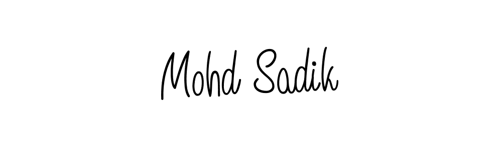 Make a short Mohd Sadik signature style. Manage your documents anywhere anytime using Angelique-Rose-font-FFP. Create and add eSignatures, submit forms, share and send files easily. Mohd Sadik signature style 5 images and pictures png