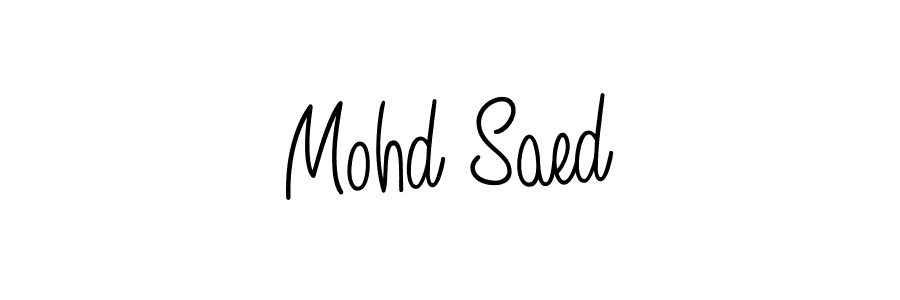 Make a beautiful signature design for name Mohd Saed. With this signature (Angelique-Rose-font-FFP) style, you can create a handwritten signature for free. Mohd Saed signature style 5 images and pictures png