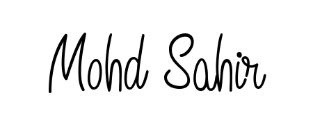Try this chic Mohd Sahir handwritten sign style. Using Angelique-Rose-font-FFP font elements, it gives your name a sleek, memorable identity. Mohd Sahir signature style 5 images and pictures png