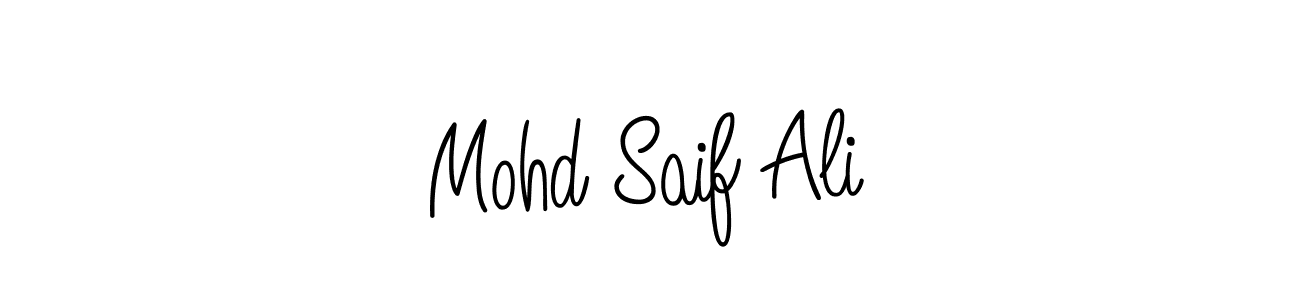 Also we have Mohd Saif Ali name is the best signature style. Create professional handwritten signature collection using Angelique-Rose-font-FFP autograph style. Mohd Saif Ali signature style 5 images and pictures png