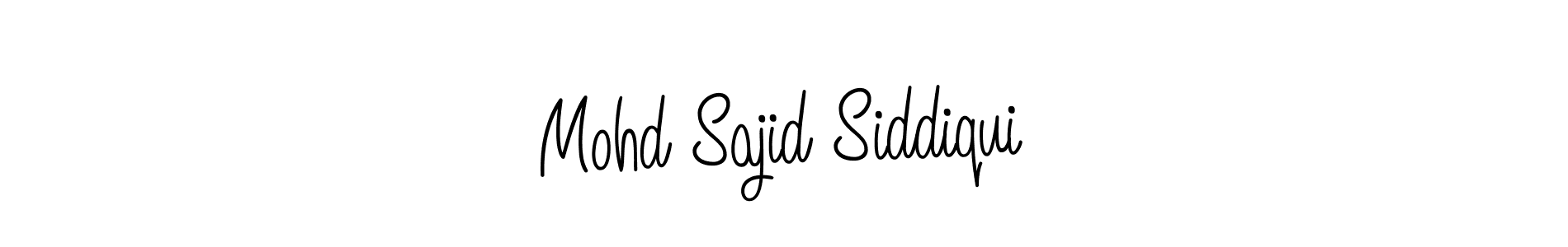 Make a beautiful signature design for name Mohd Sajid Siddiqui. With this signature (Angelique-Rose-font-FFP) style, you can create a handwritten signature for free. Mohd Sajid Siddiqui signature style 5 images and pictures png