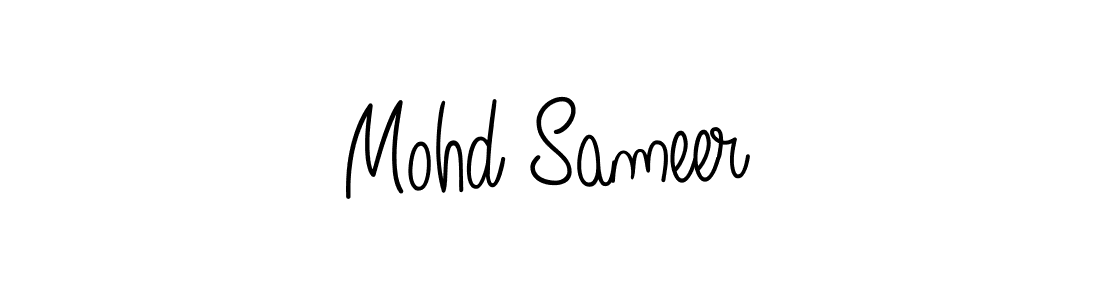 Design your own signature with our free online signature maker. With this signature software, you can create a handwritten (Angelique-Rose-font-FFP) signature for name Mohd Sameer. Mohd Sameer signature style 5 images and pictures png