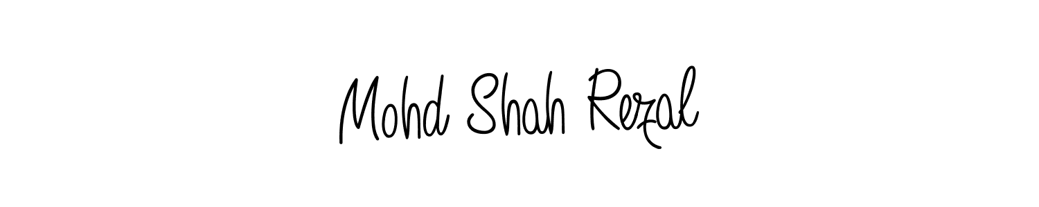 Design your own signature with our free online signature maker. With this signature software, you can create a handwritten (Angelique-Rose-font-FFP) signature for name Mohd Shah Rezal. Mohd Shah Rezal signature style 5 images and pictures png