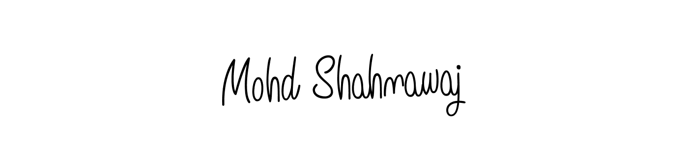 Design your own signature with our free online signature maker. With this signature software, you can create a handwritten (Angelique-Rose-font-FFP) signature for name Mohd Shahnawaj. Mohd Shahnawaj signature style 5 images and pictures png