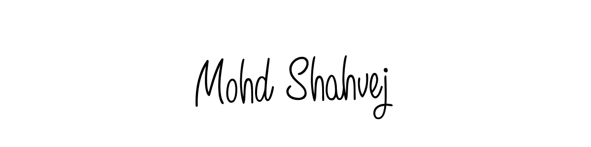 Also we have Mohd Shahvej name is the best signature style. Create professional handwritten signature collection using Angelique-Rose-font-FFP autograph style. Mohd Shahvej signature style 5 images and pictures png