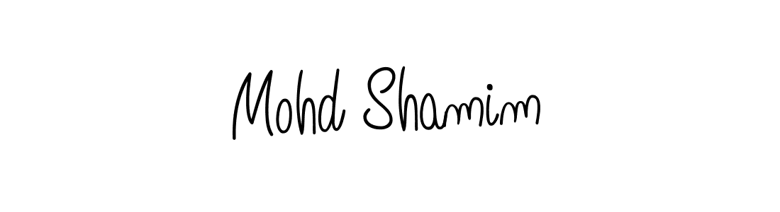 How to make Mohd Shamim name signature. Use Angelique-Rose-font-FFP style for creating short signs online. This is the latest handwritten sign. Mohd Shamim signature style 5 images and pictures png