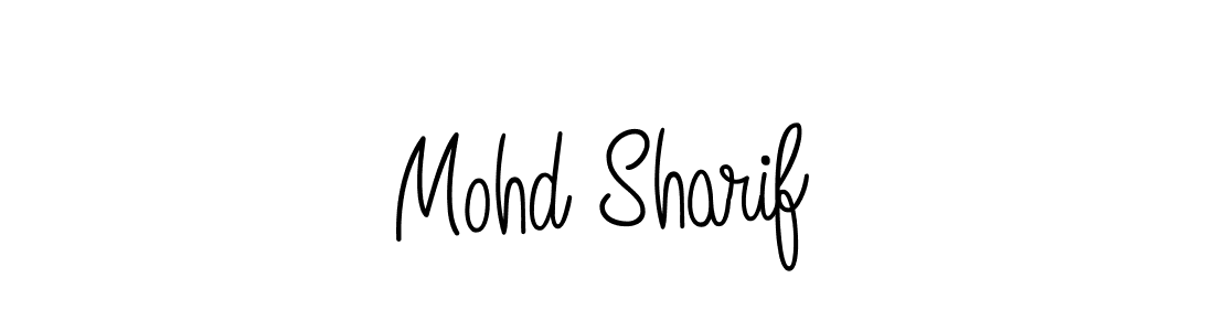 Design your own signature with our free online signature maker. With this signature software, you can create a handwritten (Angelique-Rose-font-FFP) signature for name Mohd Sharif. Mohd Sharif signature style 5 images and pictures png