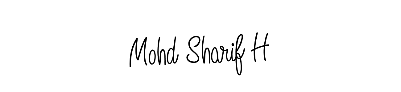 Make a short Mohd Sharif H signature style. Manage your documents anywhere anytime using Angelique-Rose-font-FFP. Create and add eSignatures, submit forms, share and send files easily. Mohd Sharif H signature style 5 images and pictures png