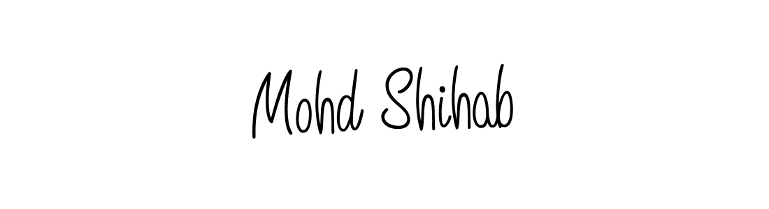 How to make Mohd Shihab name signature. Use Angelique-Rose-font-FFP style for creating short signs online. This is the latest handwritten sign. Mohd Shihab signature style 5 images and pictures png