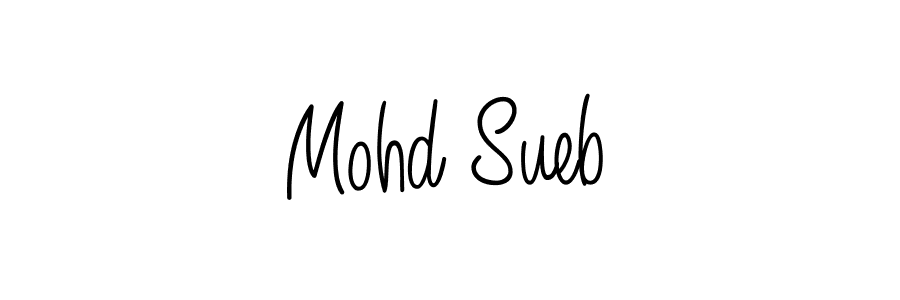 Also we have Mohd Sueb name is the best signature style. Create professional handwritten signature collection using Angelique-Rose-font-FFP autograph style. Mohd Sueb signature style 5 images and pictures png