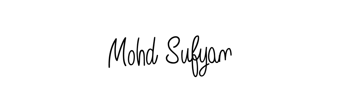 Make a beautiful signature design for name Mohd Sufyan. With this signature (Angelique-Rose-font-FFP) style, you can create a handwritten signature for free. Mohd Sufyan signature style 5 images and pictures png