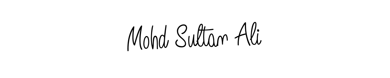 How to make Mohd Sultan Ali name signature. Use Angelique-Rose-font-FFP style for creating short signs online. This is the latest handwritten sign. Mohd Sultan Ali signature style 5 images and pictures png