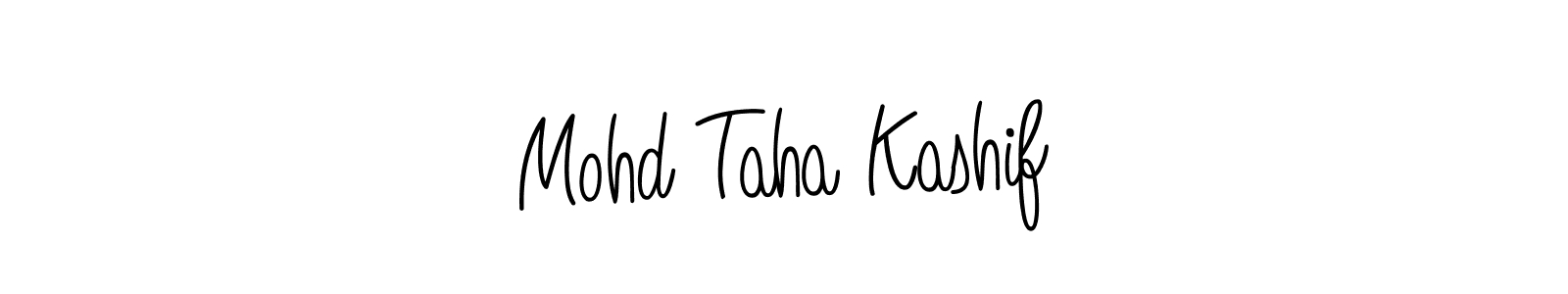 The best way (Angelique-Rose-font-FFP) to make a short signature is to pick only two or three words in your name. The name Mohd Taha Kashif include a total of six letters. For converting this name. Mohd Taha Kashif signature style 5 images and pictures png