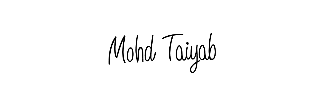 How to make Mohd Taiyab name signature. Use Angelique-Rose-font-FFP style for creating short signs online. This is the latest handwritten sign. Mohd Taiyab signature style 5 images and pictures png