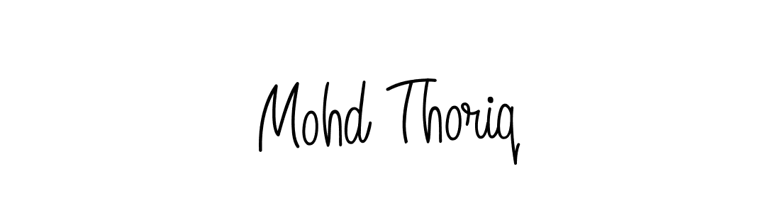 Also we have Mohd Thoriq name is the best signature style. Create professional handwritten signature collection using Angelique-Rose-font-FFP autograph style. Mohd Thoriq signature style 5 images and pictures png