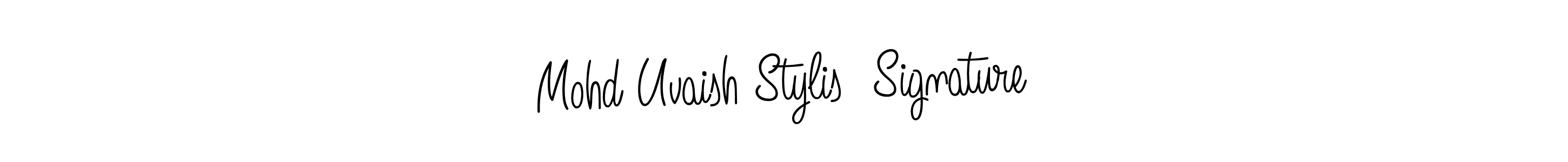 This is the best signature style for the Mohd Uvaish Stylis  Signature name. Also you like these signature font (Angelique-Rose-font-FFP). Mix name signature. Mohd Uvaish Stylis  Signature signature style 5 images and pictures png