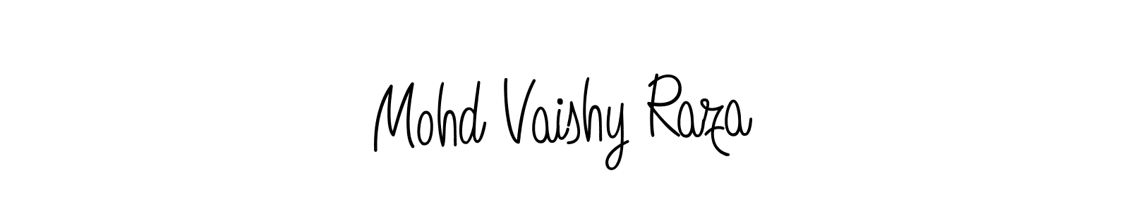 Use a signature maker to create a handwritten signature online. With this signature software, you can design (Angelique-Rose-font-FFP) your own signature for name Mohd Vaishy Raza. Mohd Vaishy Raza signature style 5 images and pictures png