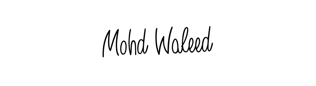 Design your own signature with our free online signature maker. With this signature software, you can create a handwritten (Angelique-Rose-font-FFP) signature for name Mohd Waleed. Mohd Waleed signature style 5 images and pictures png