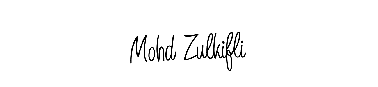 Make a beautiful signature design for name Mohd Zulkifli. With this signature (Angelique-Rose-font-FFP) style, you can create a handwritten signature for free. Mohd Zulkifli signature style 5 images and pictures png