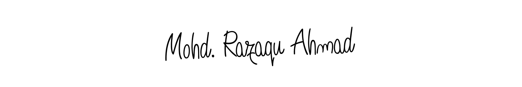 Mohd. Razaqu Ahmad stylish signature style. Best Handwritten Sign (Angelique-Rose-font-FFP) for my name. Handwritten Signature Collection Ideas for my name Mohd. Razaqu Ahmad. Mohd. Razaqu Ahmad signature style 5 images and pictures png