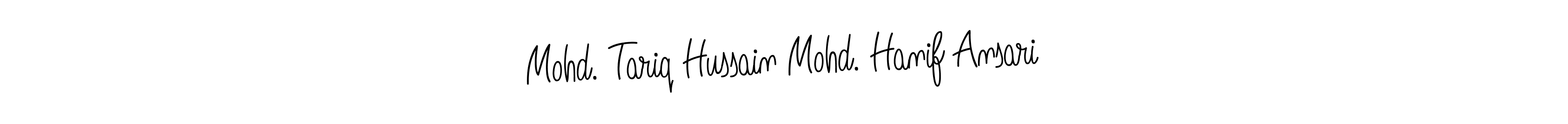 Also we have Mohd. Tariq Hussain Mohd. Hanif Ansari name is the best signature style. Create professional handwritten signature collection using Angelique-Rose-font-FFP autograph style. Mohd. Tariq Hussain Mohd. Hanif Ansari signature style 5 images and pictures png